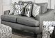 Furniture of America® Verne Bluish Gray Loveseat-1