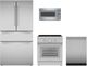Thermador® 4 Piece Stainless Steel Induction Kitchen Package-0