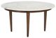 Moe's Home Collection Lark White Banswara Coffee Table with Brown Base-3