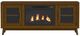 Elements International Santa Barbara Walnut 60" TV Console with 23" Fireplace Insert-2