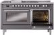Ilve® Professional Plus II 60" Graphite Matte Pro Style Dual Fuel Range-3