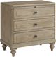 Bernards Citrus Heights Brown 3-Drawer Nightstand-0