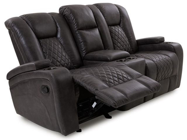 American Wholesale Furniture Transformer Granite Glider Reclining Loveseat -0