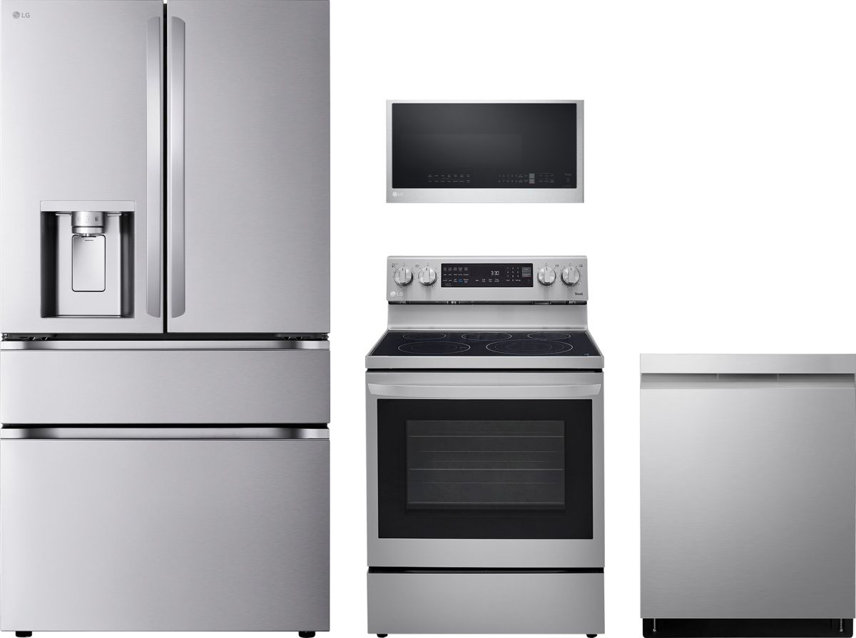 LG 4 Piece PrintProof™ Stainless Steel Kitchen Package