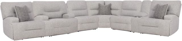 Signature Design by Ashley® Acklen Place 7-Piece Pewter Power Reclining L-Shape Sectional-0