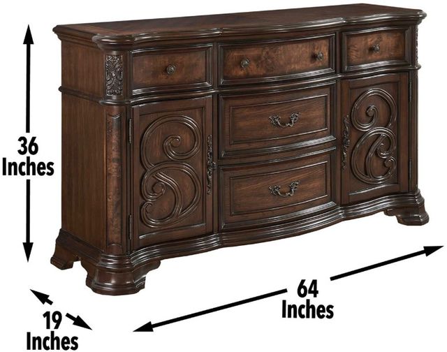 Steve Silver Co. Royale Warm Brown Pecan Buffet-3