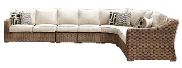Signature Design by Ashley® Beachcroft 6-Piece Beige Outdoor Seating Set-1