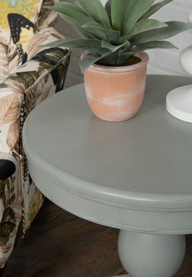 Powell® Stanton Light Grey Accent Side Table-3
