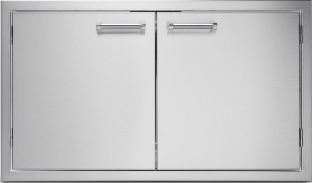 Viking® 5 Series 36" Stainless Steel Outdoor Double Access Doors-0