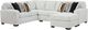 Affordable Furniture 6950 Shay 2-Piece Arctic U-Shape Sectional-0