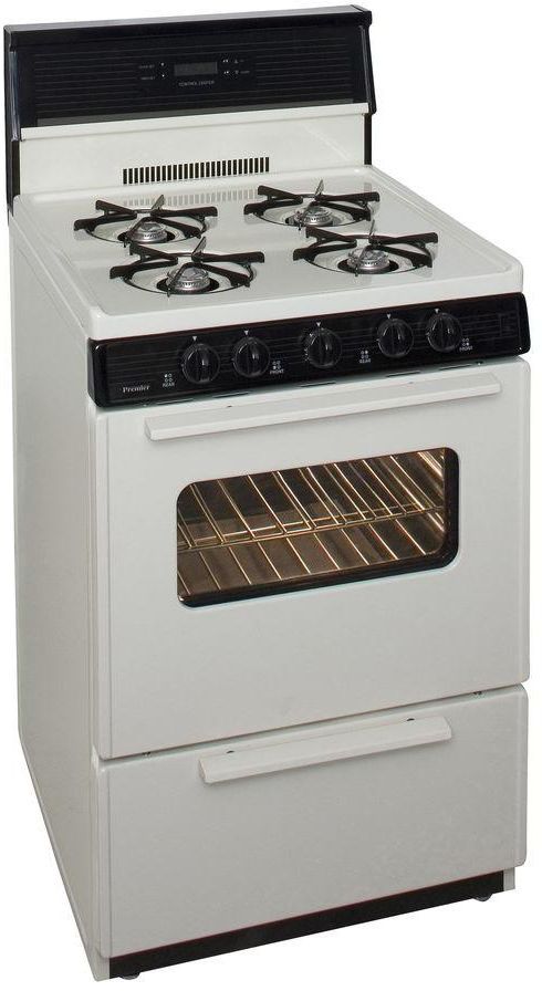 Premier 24" Biscuit Freestanding Gas Range-2