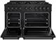 ZLINE 48" 6.7 cu. ft. Gas Range with 8 Burner DuoPro™ Cooktop and Dual Ovens in Black Stainless Steel-1