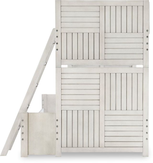 Legacy Kids Teen Summer Camp Stone Path Gray Twin/Full Bunk Bed-3
