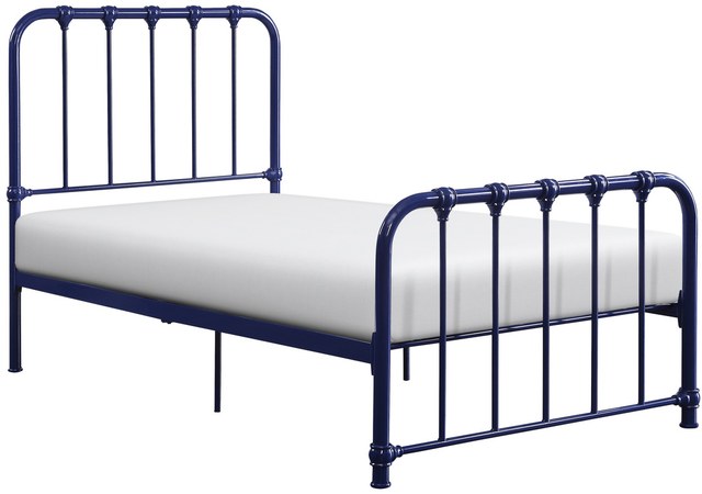 Homelegance® Bethany Blue Twin Platform Bed-0