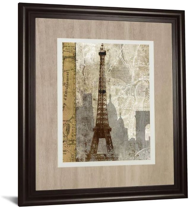 Classy Art Beige/Brown April in Paris by Mallett, K Wall Art-0