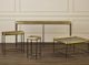 Currey & Company Tanay Antique Brass Console Table with Graphite Black Iron Framework-4