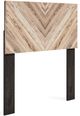 Signature Design by Ashley® Piperton 4-Piece Two-tone Brown/Black Twin Panel Headboard Set-1