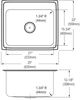 Elkay Lustertone® Classic Lustrous Satin 25" x 22" x 12-1/8" 3-Hole Single Bowl Drop-In Sink-3