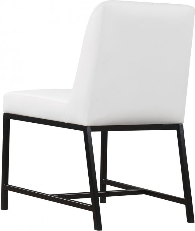 Meridian Furniture Bryce White Faux Leather Dining Chair-3