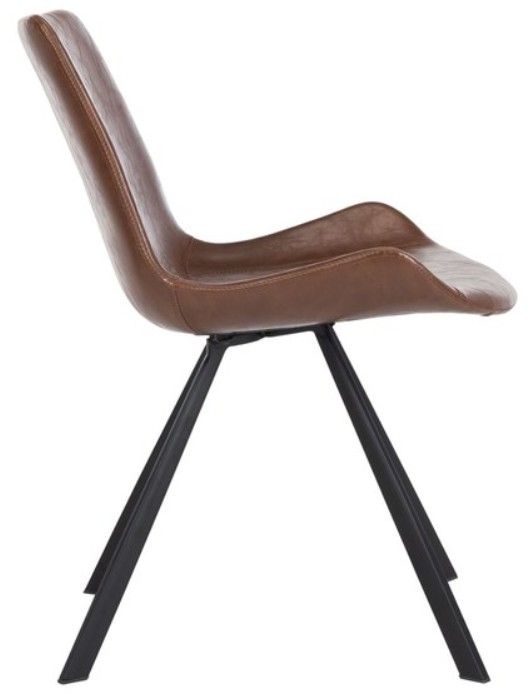 Safavieh Terra 2-Piece Black/Medium Brown Dining Side Chair Set-3