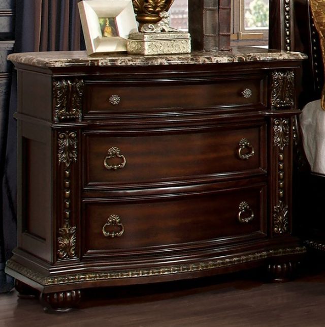 Furniture of America® Fromberg 4-Piece Brown Cherry Queen Bedroom Set-2
