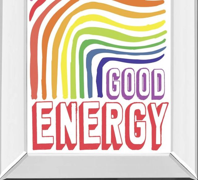 Classy Art Good Energy by ElizabethMedley Mirror Framed Wall Art-1