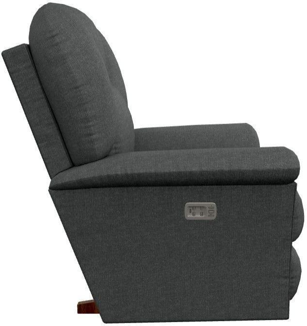La-Z-Boy® Jasper Slate Power Rocking Recliner with Headrest and Lumbar-2