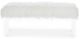New Classic® Home Furnishings Marilyn White Faux Fur Bench-1