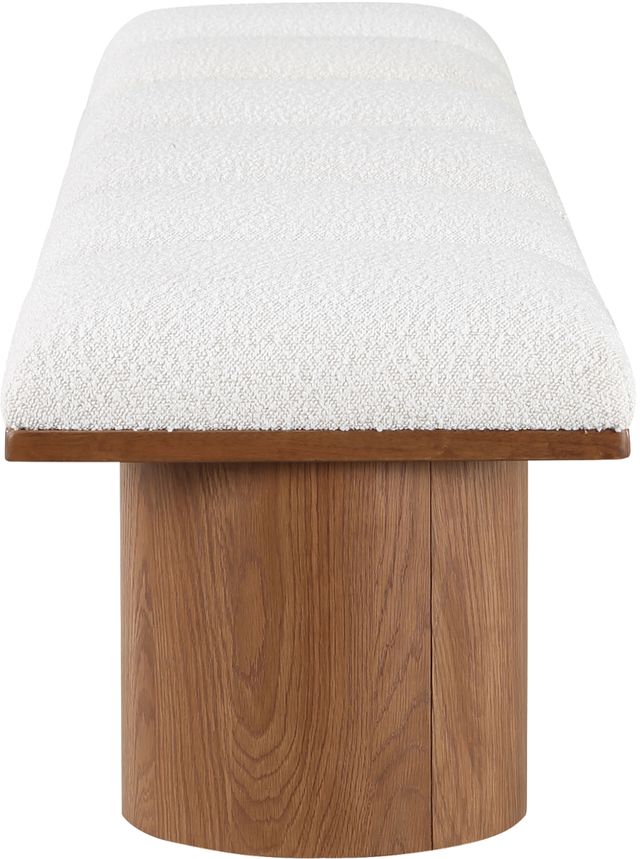 Meridian Furniture Pavilion 6-Piece Cream/Walnut 93" Modular Bench Set-2