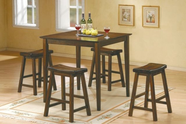 Homelegance® Saddleback Cherry 24" Counter Height Stool-1