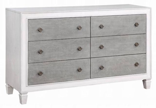ACME Furniture Katia Rustic Gray/White Dresser-0