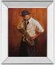 Classy Living Sax Player 22" Wall Art-0