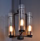 YHD Prairie Matte Black 3-Light Chandelier-1