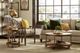 Hammary® Baja Vintage Umber Round Cocktail Table with Black Frame-1