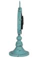 A & B Home Light Blue Clock on Stand-2