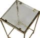 Uttermost® Ovard Glass Top Accent Table with Antique Gold Frame-3