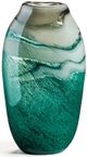 Giftcraft Green/White Medium Glass Vase-0