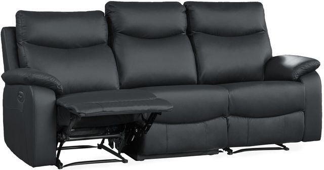 Mazin Furniture Wembley 3-Piece Black Power Reclining Sofa-2