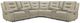 Parker House® Caldwell 7-Piece Tahoe Fog Power Reclining Curved Sectional with Power Adjustable Headrests-0