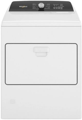 Whirlpool® 7.0 Cu. Ft. White Front Load Gas Moisture Sensing Dryer