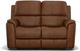 Flexsteel® Henry Caramel Power Reclining Loveseat with Power Headrests and Lumbar-1