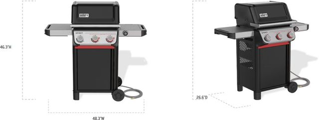 Weber® Spirit® EX-325 3-Burner Black Freestanding Natural Gas Grill-1