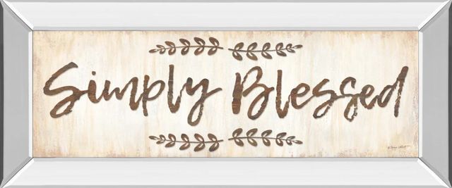 Classy Art Simply Blessed by Annie Lapoint Mirror Framed Wall Art-0