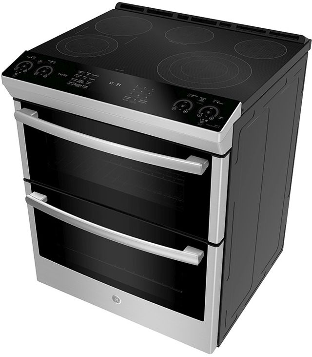 GE Profile™ 30" Fingerprint Resistant Stainless Steel Slide In Double Oven Electric Range-2