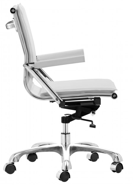 Zuo® Modern Lider Plus White Office Chair-1