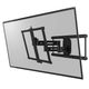 Sanus® Black Advanced Full-Motion 4D® + Shift™ TV Wall Mount for 42"-90" TVs-0