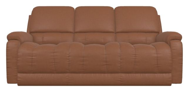 La-Z-Boy® Greyson Caramel Leather Power Reclining Sofa with Headrest-1