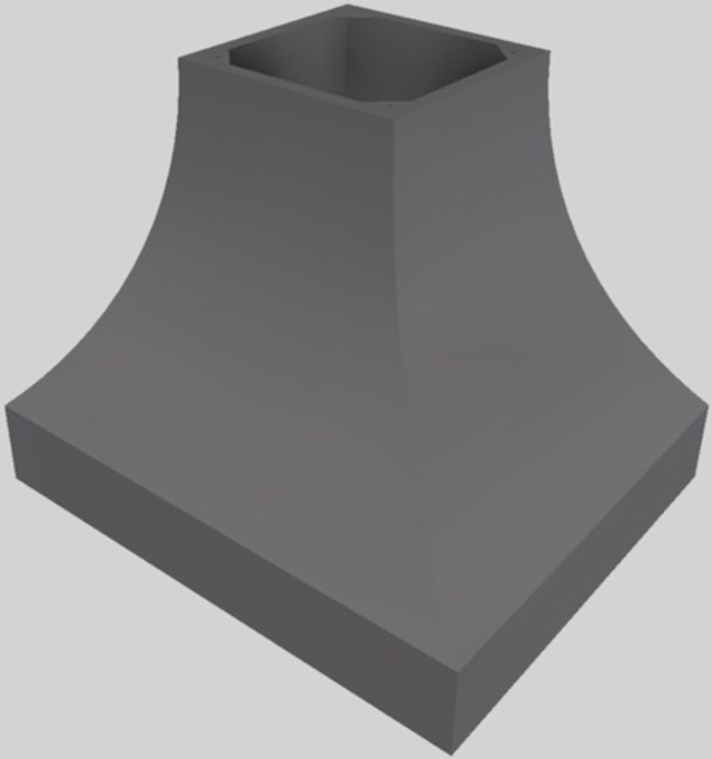 Vent-A-Hood® Designer Series 36" Gunsmoke Island Range Hood-3