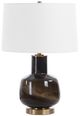 Uttermost® Buchanan Brass/Smokey Charcoal Table Lamp-0