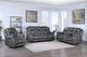 New Classic® Home Furnishings Morello Gray Power Glider Recliner-1